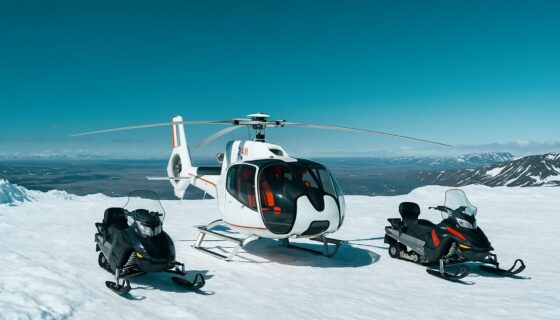 Helicopter and Snowmobile Experience